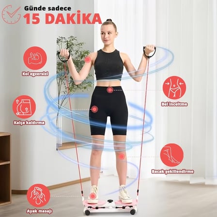 Missidea Relaxus Direnç Ayarlı Twist Ev Tipi Denge Egzersiz Aleti Kaymaz Bel Karın Sıkılaştırma