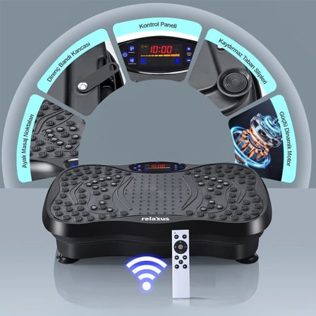 Missidea Relaxus Yüksek Titreşimli Egzersiz Platformu Bluetooth Masaj Aleti Ev Fitness Cihazı
