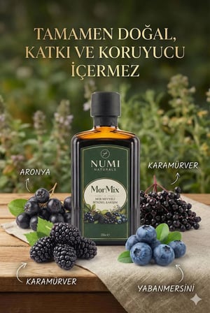 Numi Naturals Mormix Mor Meyveli Bitkisel Karışım  Doğal Katkısız 350 Gr