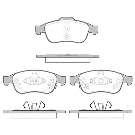 Bosch Fren Balatası Ön Fiat 500X 1.4 1.3 1.6D 14 Bos 0986494826