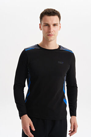 Arma Erkek Slim Fit Örme Süprem Bisiklet Yaka Uzun Kollu Tişört – %95 Pamuk %5 Likra K4SBO9556 