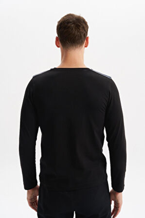 Arma Erkek Slim Fit Örme Süprem Bisiklet Yaka Uzun Kollu Tişört – %95 Pamuk %5 Likra K4SBO9556 