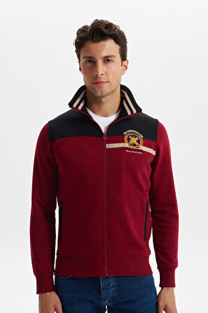 Arma Erkek Slim Fit Örme Basic 3 İplik Şardonlu Dik Yaka Tam Fermuar Mont – %70 Pamuk %30 Polyester K4MYO9378 