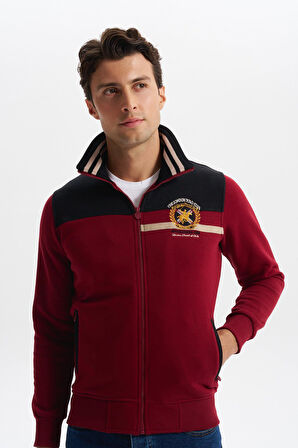 Arma Erkek Slim Fit Örme Basic 3 İplik Şardonlu Dik Yaka Tam Fermuar Mont – %70 Pamuk %30 Polyester K4MYO9378 