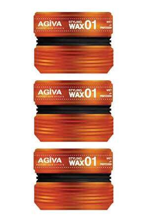 Agiva Hair Wax Saç Şekillendirici 01 175ML 3lü Set