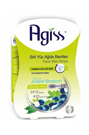 Agiss Natural Juniper Blossom Yüz için Ağda Bandı 24'lü