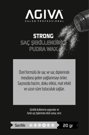 Saç Şekillendirici Pudra Wax Strong-02 Mucize Tarak Hediye