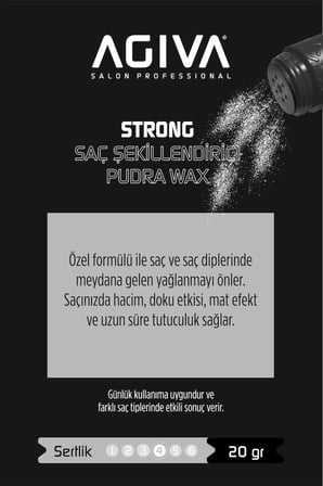 Agiva Saç Şekillendirici Toz Wax 02 Sert Tutuş 20Gr