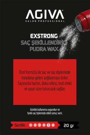 Agiva Saç Şekillendirici Toz Wax 03 Çok Sert Tutuş 20Gr