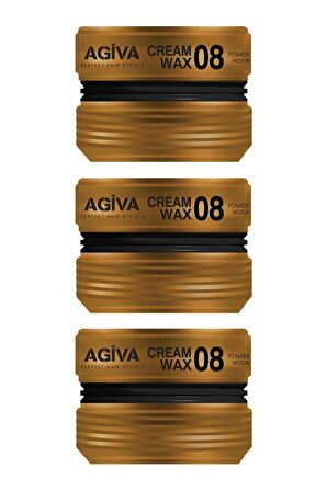 Agiva Hair Wax Saç Şekillendirici 08 175ML 3lü Set