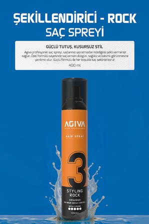 Agiva Saç Spreyi Rock 400 ML Mega Strong