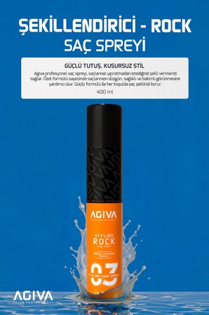 Saç Spreyi Rock 400 ML Mega Strong-3 LÜ SET