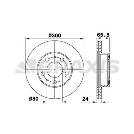 Fiat On Fren Diski Boxer - Jumper - Ducato Tum Modeller 16q (16 Jant) Karsan Jest (cap:300 - Kalınlık: 24 - Braxıs Ae0728