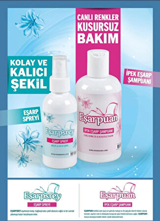 Axodine EŞARPUAN Ipek Şal Eşarp Şampuanı Ve Eşarp Spreyi (2'li Paket)