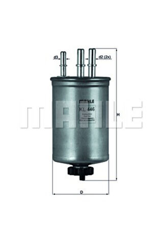Ford Yakıt Filtresi - (musursuz) 90ps/3s71 & B1b - Mhl Kl446