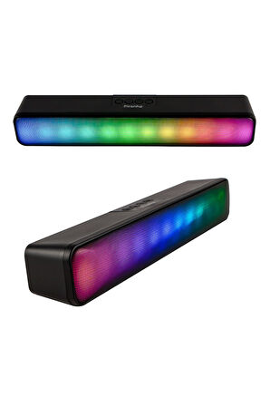 7880 Kablosuz Bluetooth Rgb Led Işıklı Tws Hoparlör / Aux-usb-tf Kart Girişi / Şarj Edilebilir