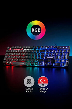 Piranha 2345 Gaming Keyboard Oyuncu Klavyesi