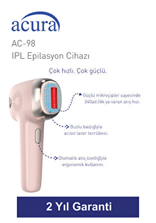 AC-98 Ultra Hızlı, Sınırsız Atışlı Buz Lazer IPL Lazer Epilasyon Cihazı