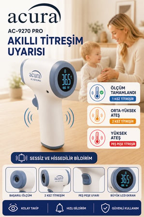 Acura AC-9270 PRO Titreşimli Profesyonel Ateş Ölçer