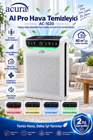 Acura AC-1020 AI PRO Akıllı Hava Temizleyici