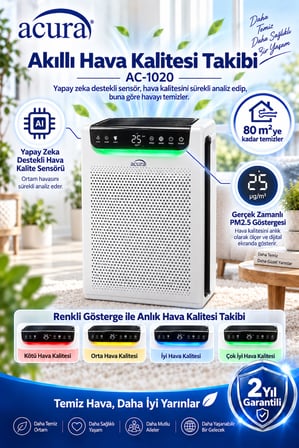 Acura AC-1020 AI PRO Akıllı Hava Temizleyici