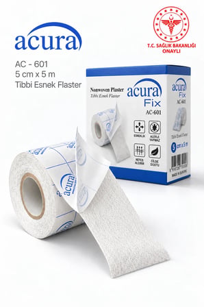 Acura AC-601 5cm x 5m Tıbbi Esnek Flaster