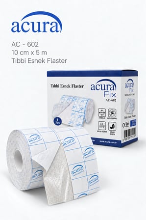 AC-602 10cm x 5m Tıbbi Esnek Flaster