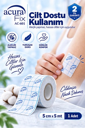 AC-604 5cm x 10m Tıbbi Esnek Flaster