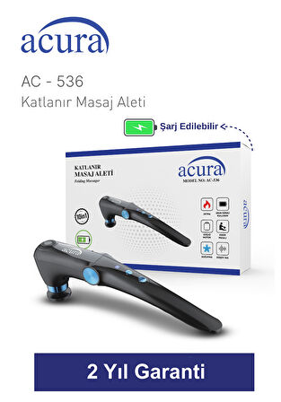 Acura AC-536 Isıtmalı & Soğutmalı Profesyonel Katlanır Masaj Aleti