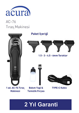 Acura AC-76 Lazer Epilasyon Öncesi Tüm Vücut Tıraş Makinesi
