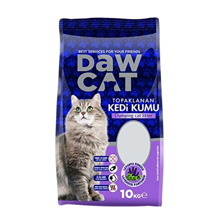 Dawcat 10lt Bentonit Kedi Kumu Lavanta Kokulu