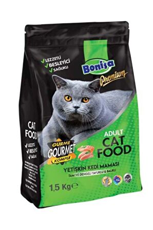 1,5 Kg Premıum Yetişkin Kedi Maması Tavuk-balık