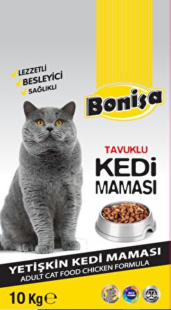 Bonisa Tavuklu Yetişkin Kedi Maması 10 Kg