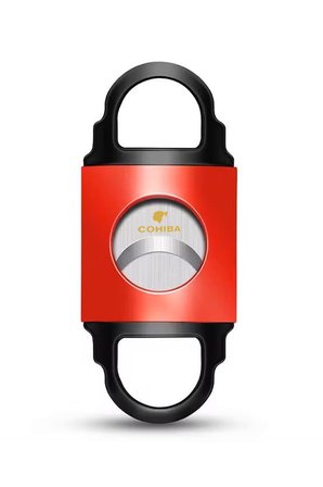Cohiba Kırmızı Siyah Metal Puro Makası Kesici - TRP7092