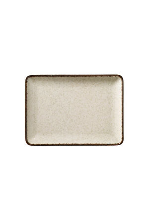 Kütahya Porselen Moderna Düz Tabak Tarçın 2 Parça 18x13cm TAN18X13DUS2730P02
