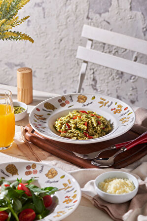 Kütahya Porselen Home Chef Dads 2 Parça 27 Cm Spaghetti Tabağı Beyaz