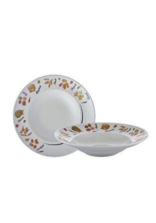 Kütahya Porselen Home Chef Dads 2 Parça 27 Cm Spaghetti Tabağı Beyaz