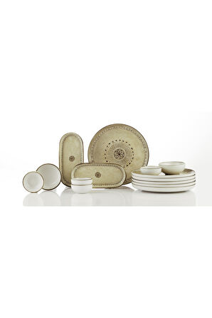 Traces of Roots 14 Parça 6 Kişilik Kahvaltı Takımı