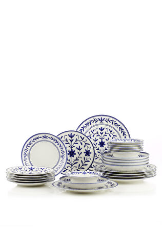 Kütahya Porselen Flora 24 Parça 6 Kişilik Yemek Takımı 127