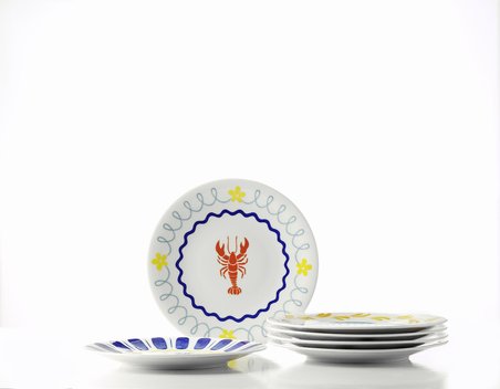Kütahya Porselen Bone Costa Mare 6 Parça 25 Cm Servis Tabağı