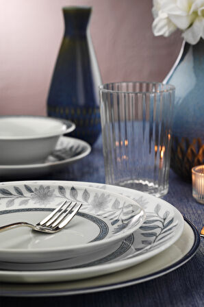 Kütahya Porselen Meadow 24 Parça 6 Kişilik Yemek Takımı