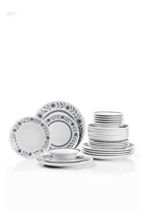 Kütahya Porselen Meadow 24 Parça 6 Kişilik Yemek Takımı