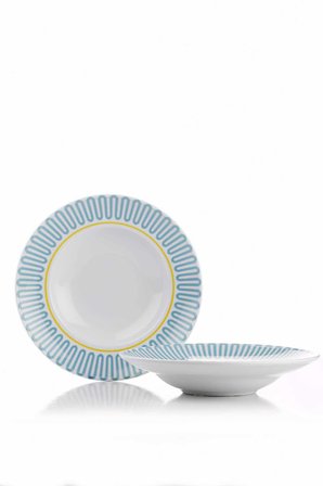 Kütahya Porselen Sole 2 Parça 27 Cm Spagetti Tabağı