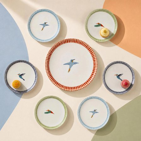 Kütahya Porselen Colibri 7 Parça Pasta Takımı