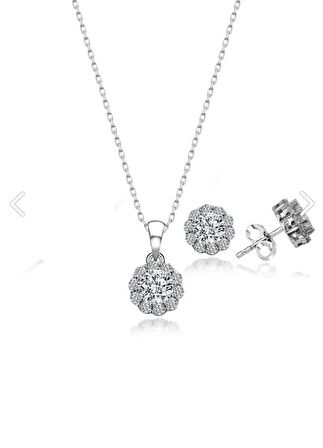FANTAZİ 925 AYAR SWAROVSKİ GÜMÜŞ SET
