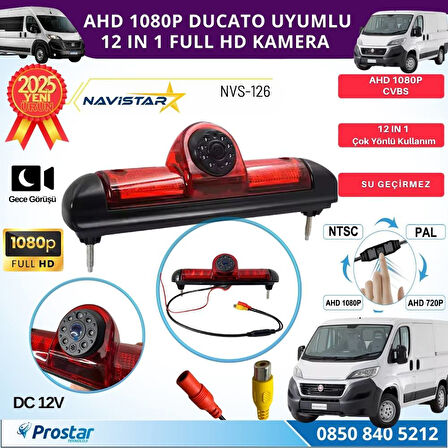 Fiat Ducato Peugeot Boxer ve Citroen Jumper için Profesyonel Geri görüş Kamerası