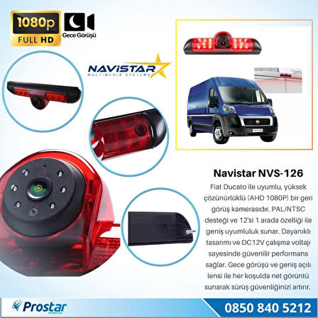 Fiat Ducato Peugeot Boxer ve Citroen Jumper için Profesyonel Geri görüş Kamerası