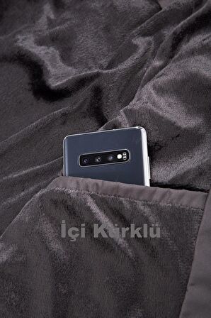 Mero Life Erkek Siyah Kapüşonlu Su Ve Rüzgar Geçirmez Softshell Mont