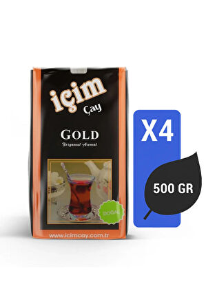 İçim Çay Gold Bergamot Aromalı 500 Gr X 4 Adet