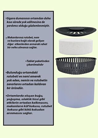 Nem Alıcılı ve Rutubet Giderici Aparat - 500 gr -Üçgen Lavanta 2'li